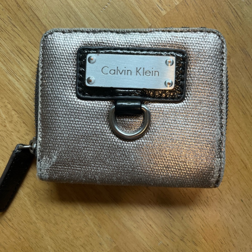 Calvin Klein Metallic Silver Wallet
